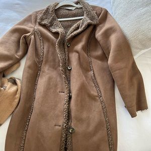 vintage furry long coat